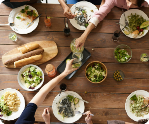 food shot from above